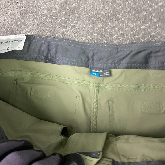 Eddie Bauer First Ascent Guide Pro Shorts Men's 36 Green Khaki Olive Hiking NWT - Picture 7 of 16